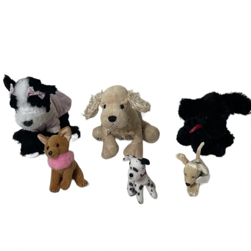 Puppies & Pet Bed Puppy Dog Plush Animals Assortment Pink Purple Red Tan Black